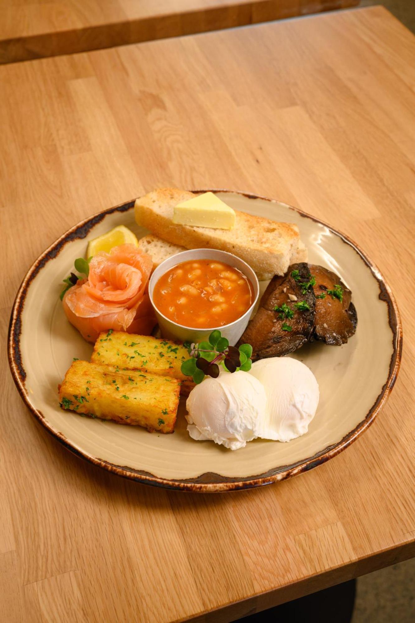 מלון Ohtel אוקלנד מראה חיצוני תמונה A vegetarian breakfast